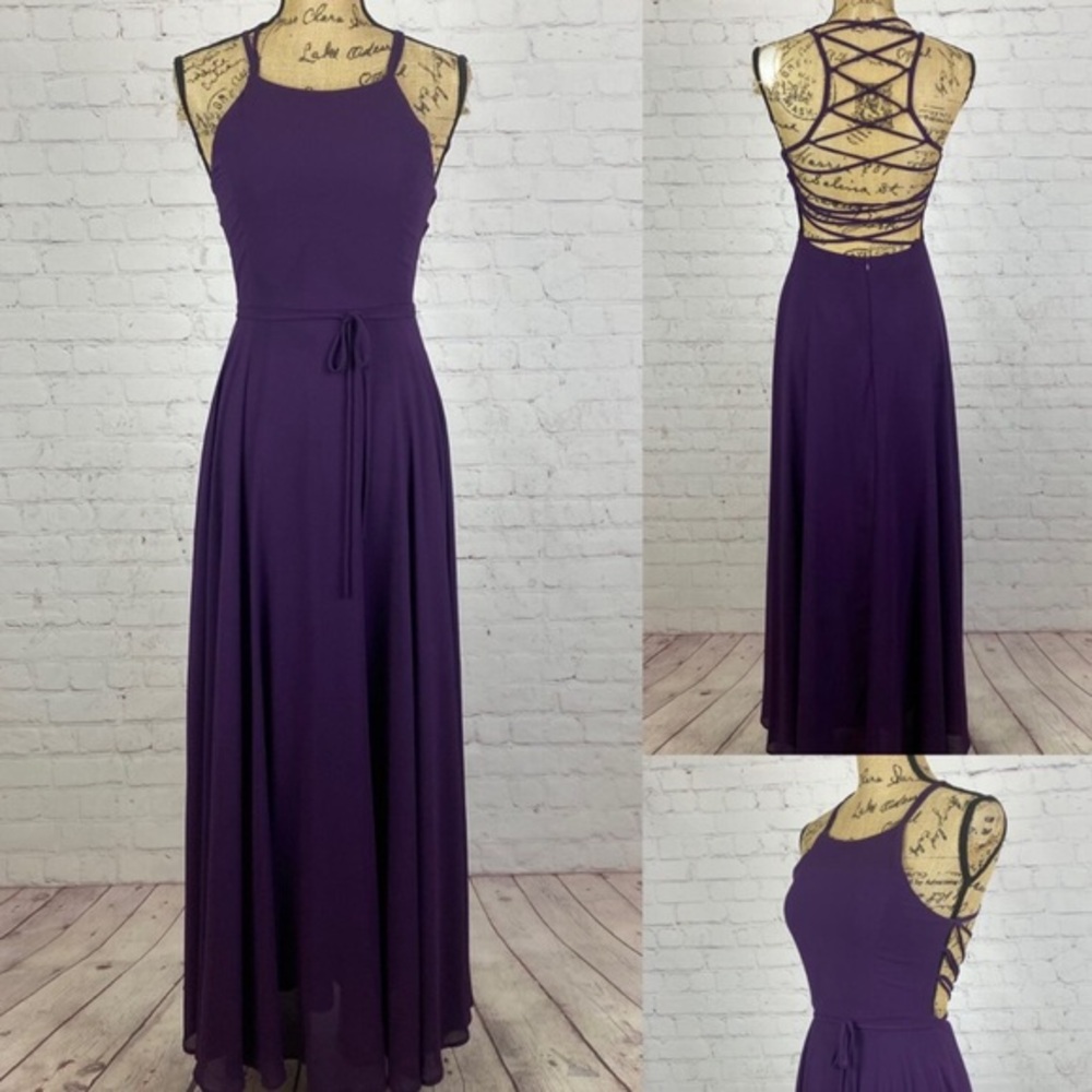 Lulus Strappy to be Here Purple Maxi